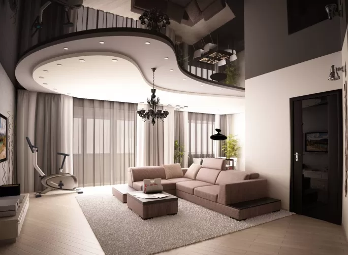 Двухуровневые потолки